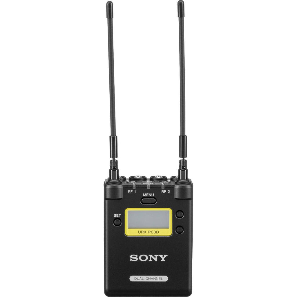 Sony URX-P03D Dual-Channel Camera-Mount Wireless Receiver (UC14: 470 to 542 MHz)