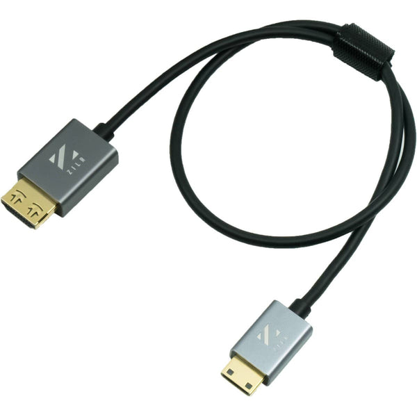ZILR Hyper-Thin High-Speed Mini-HDMI to HDMI Cable with Ethernet (17.7inch)