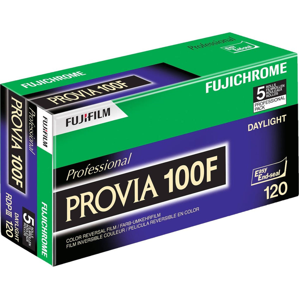 FUJIFILM Fujichrome Provia 100F Professional RDP-III Color Transparency Film (120 Roll Film, 5 Pack)FUJIFILM Fujichrome Provia 100F Professional RDP-III Colour Transparency Film (120 Roll Film, 5 Pack)
