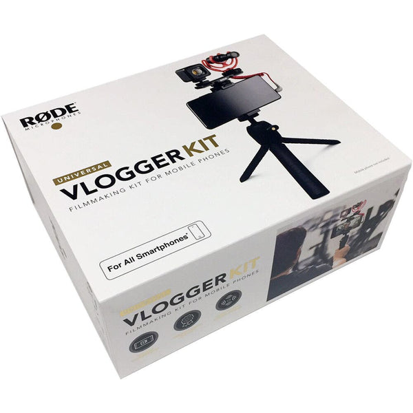 RODE Vlogger Kit Universal Filmmaking Kit for Smartphones with 3.5mm Ports (NO MicroLED)