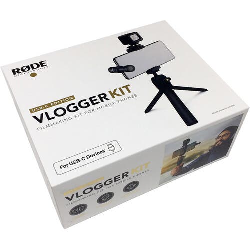 RODE Vlogger Kit USB-C Edition Filmmaking Kit for Mobile Devices with USB Type-C Ports