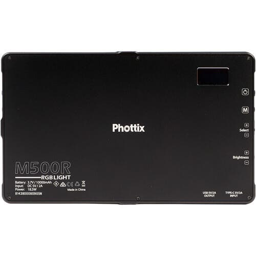 Phottix M500R RGB On-Camera LED Light