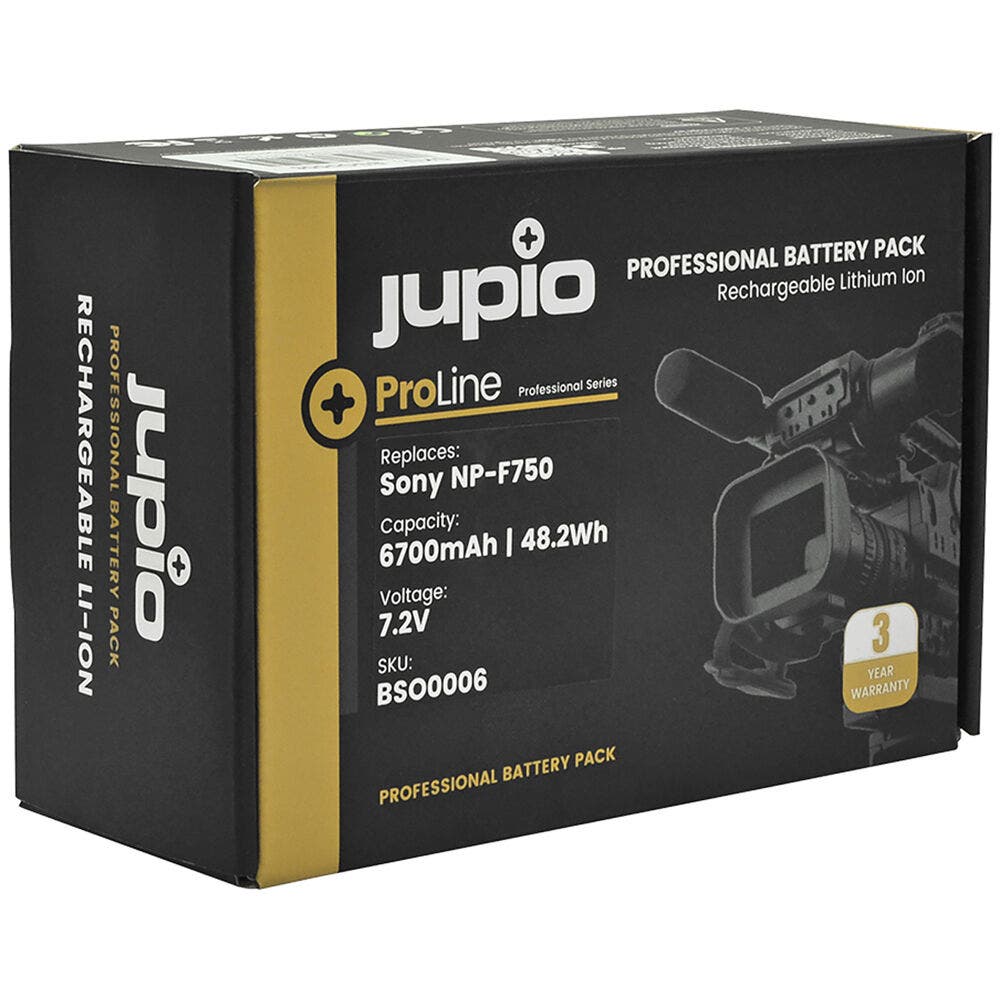 Jupio ProLine NP-F750 6700mAh L-Series-Type Battery