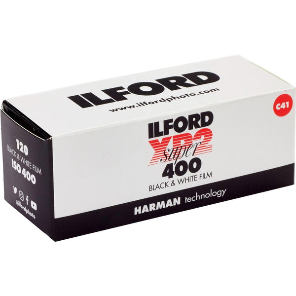 Ilford XP2 Super ISO 400 120 Roll Black & White Film 