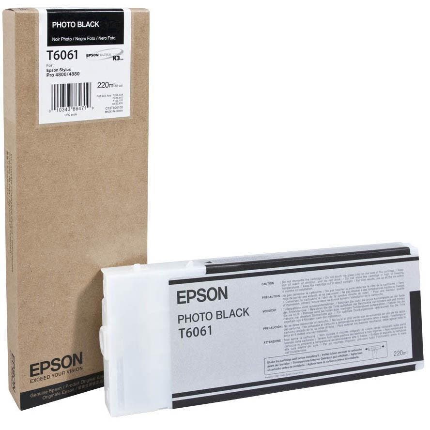 Epson UltraChrome K3 Photo Black Ink Cartridge (220 ml)