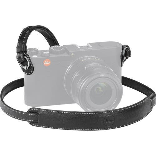Leica Leather Carrying Strap with Protective Flap (Black)