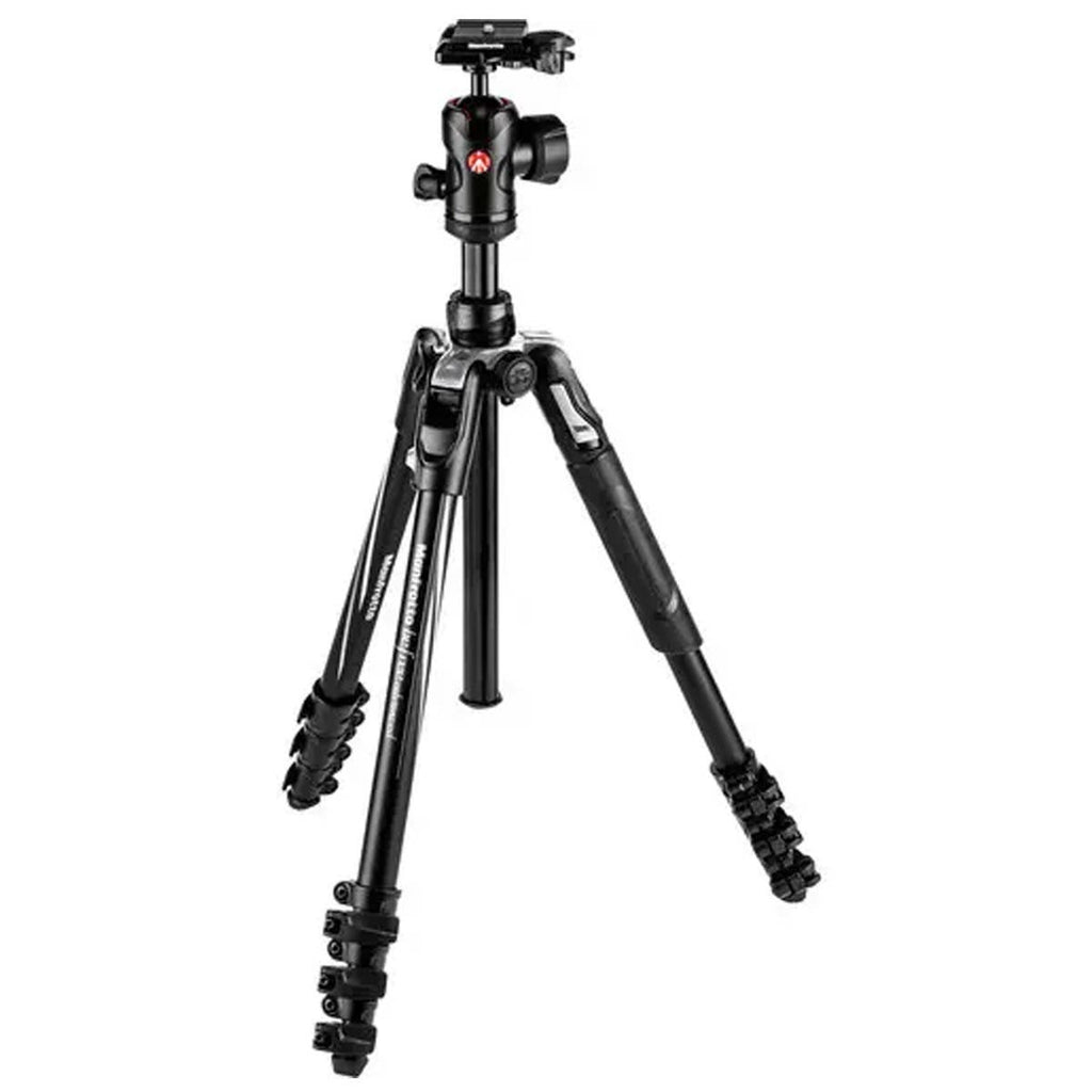 Manfrotto Befree Advanced Travel Aluminum Tripod with 494 Ball Head - Lever Locks, Black (MKBFRLA4BK-BH)