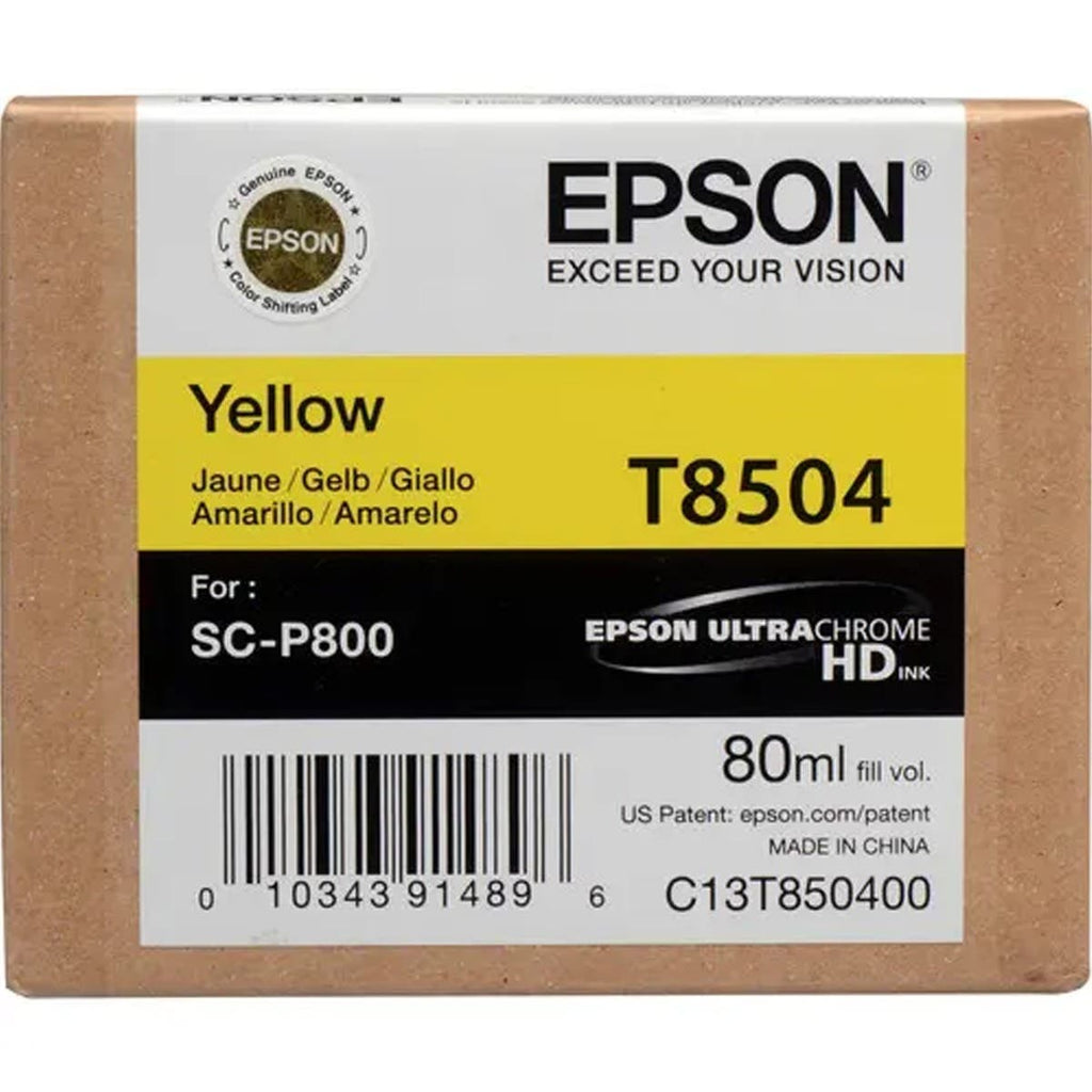Epson T850400 UltraChrome HD Yellow Ink Cartridge (80ml)