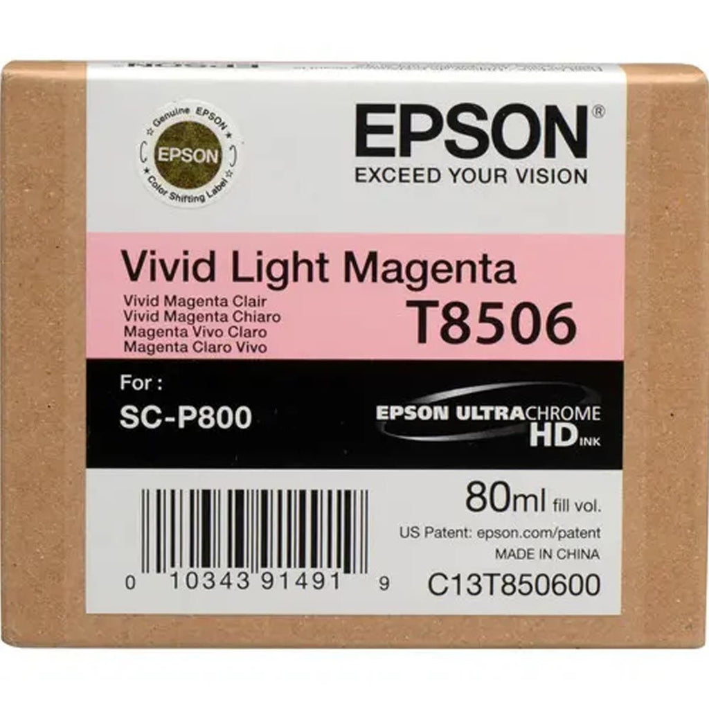 Epson T8506 UltraChrome HD Vivid Light Magenta Ink Cartridge (80ml)