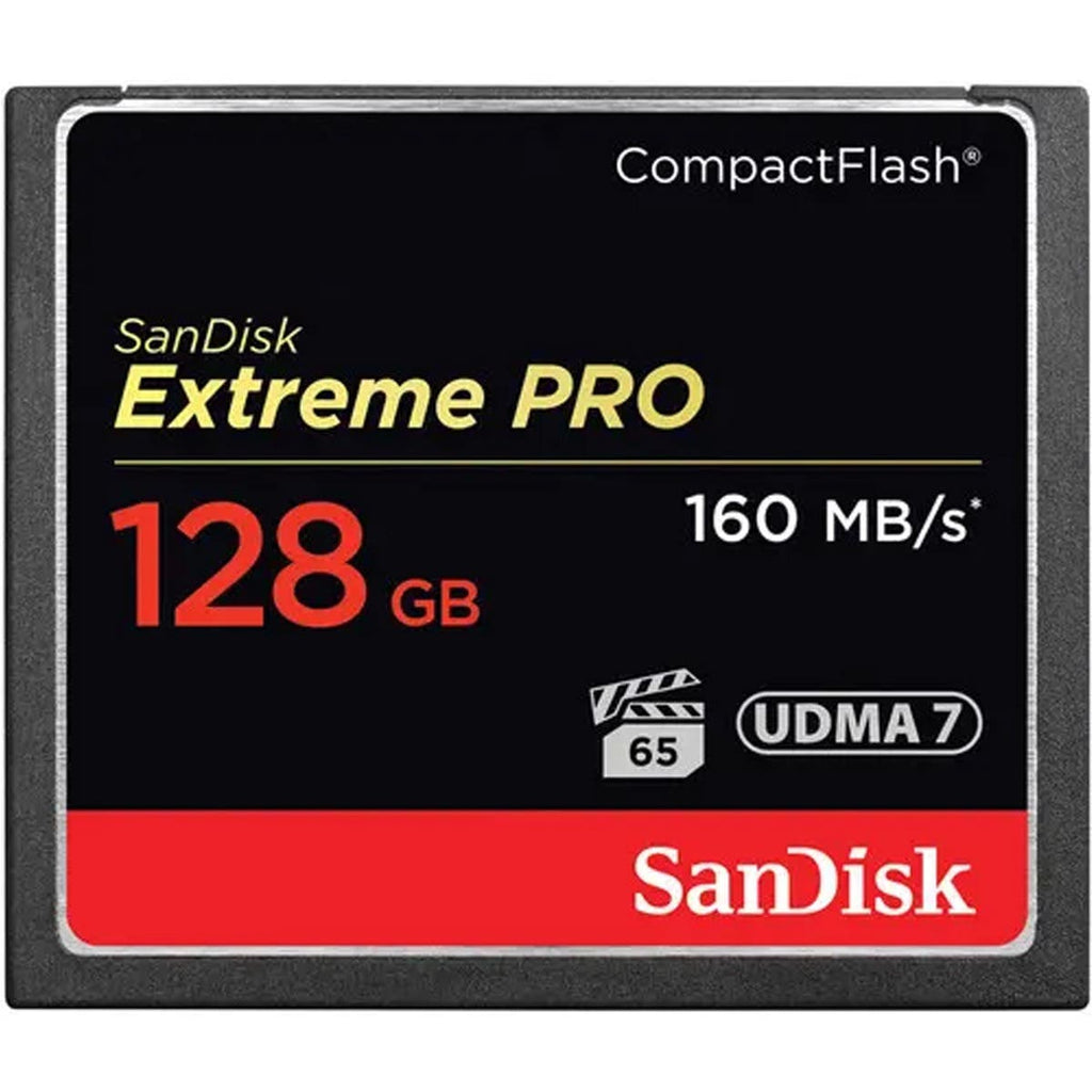 SanDisk 128GB Extreme PRO CompactFlash Memory Card (160MB/s)