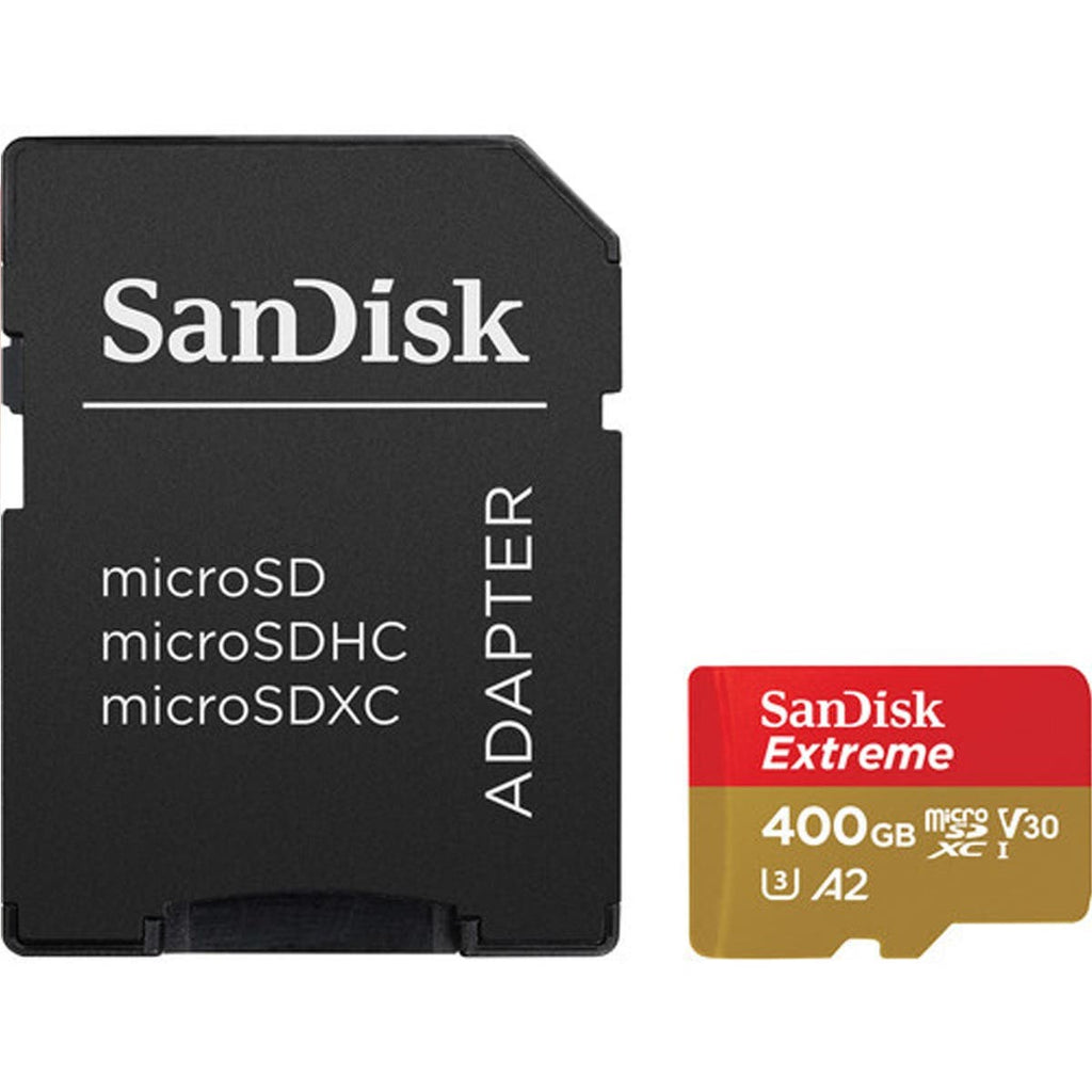 SanDisk 400GB Extreme UHS-I microSDXC Memory Card with SD Adapter