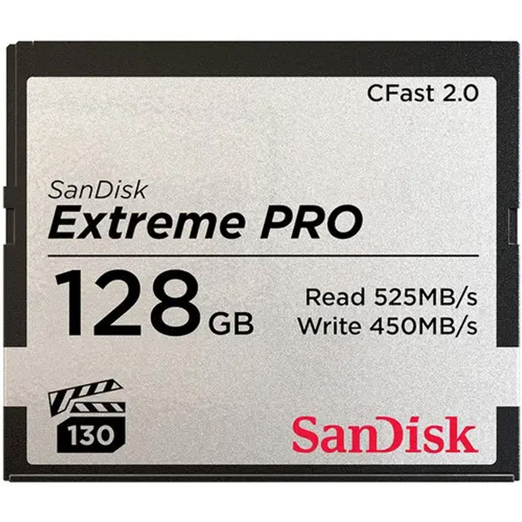 SanDisk 128GB Extreme PRO CFast 2.0 Memory Card (525MB/s)