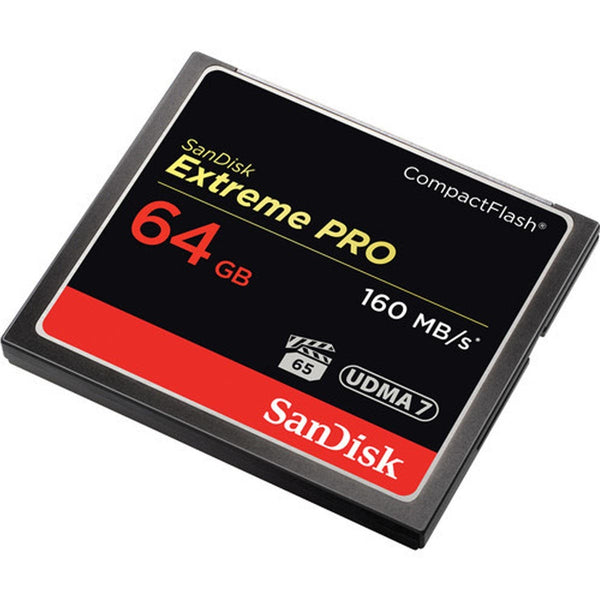 SanDisk 64GB Extreme PRO CompactFlash Memory Card (160Mb/s)