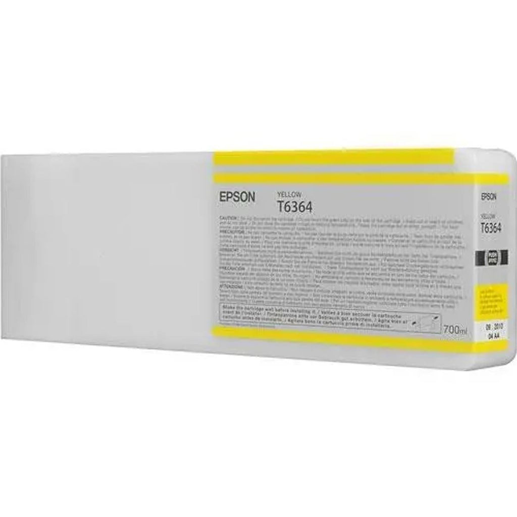 Epson T6364 UltraChrome HDR Yellow Ink Cartridge (700ml)