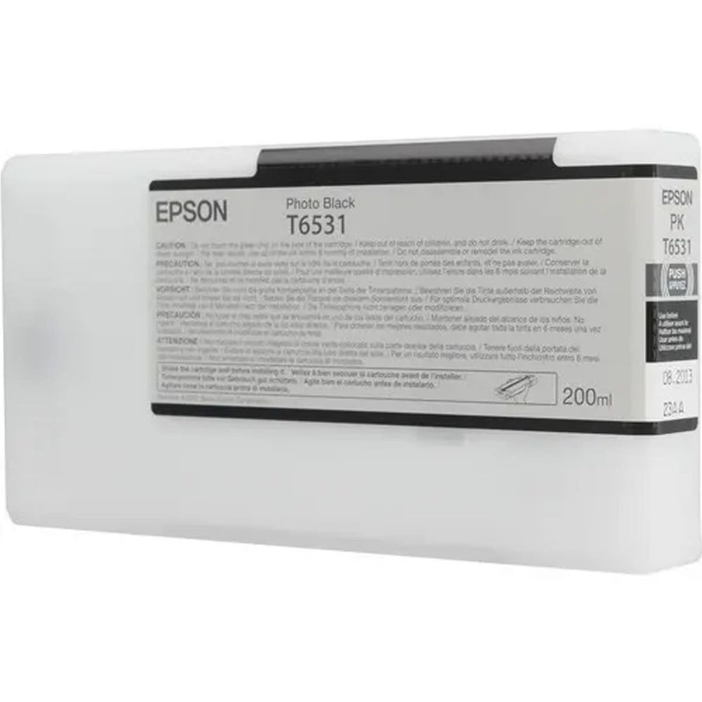 Epson T6531 UltraChrome HDR Photo Black Ink Cartridge (200ml)