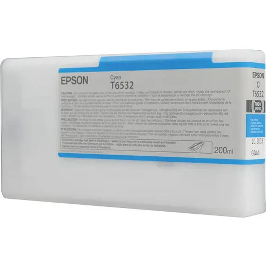 Epson T6532 UltraChrome HDR Cyan Ink Cartridge (200ml)