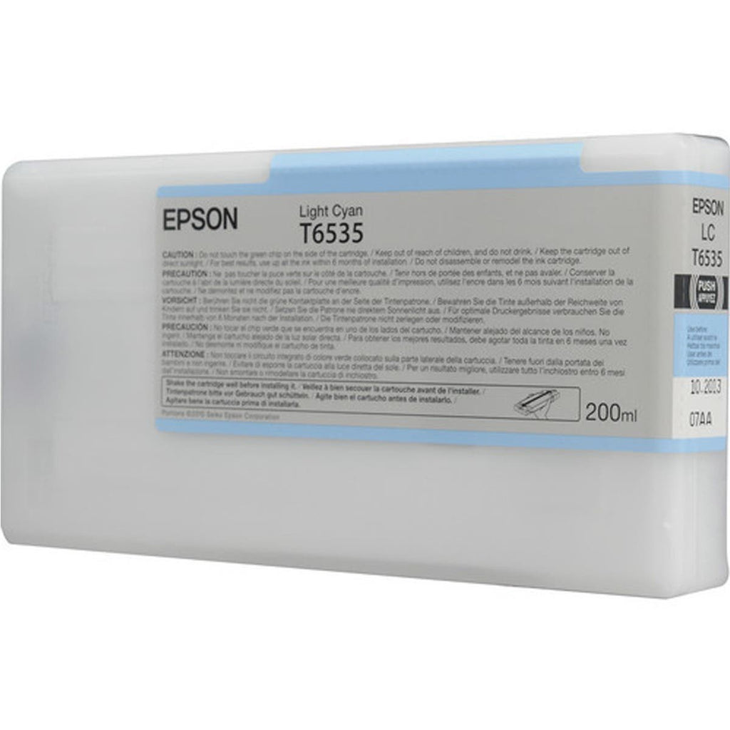 Epson T6535 UltraChrome HDR Light Cyan Ink Cartridge (200ml)