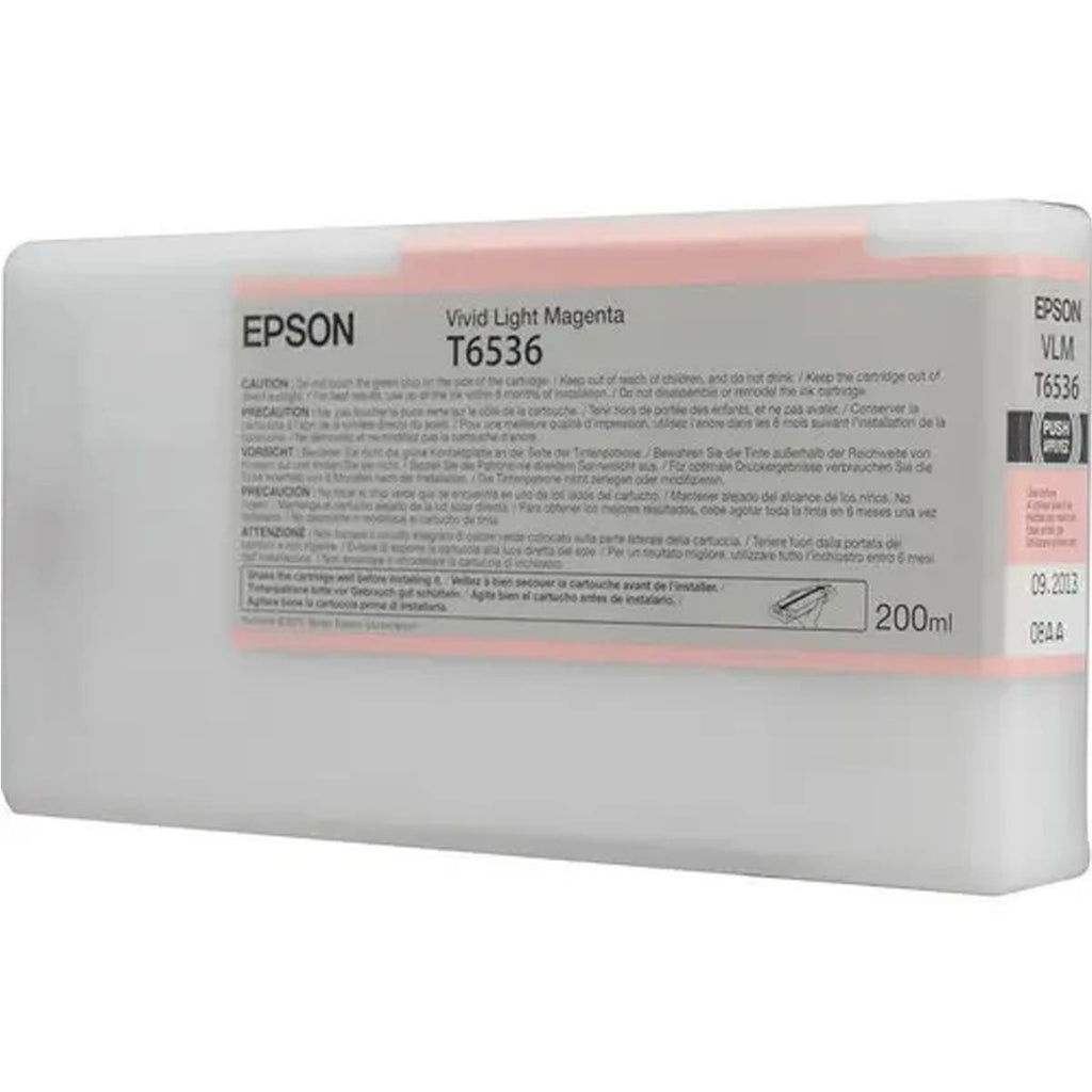 Epson T6536 UltraChrome HDR Vivid Light Magenta Ink Cartridge (200ml)