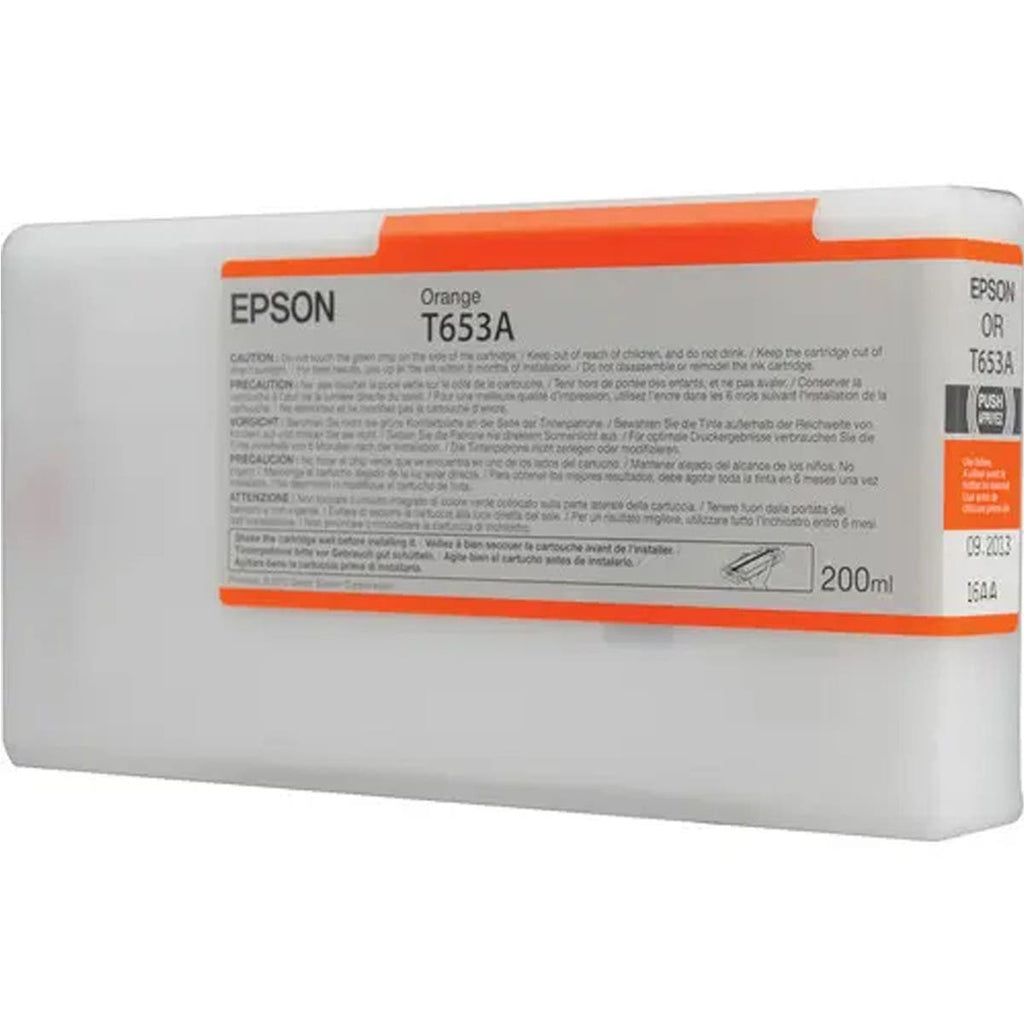 Epson T653A UltraChrome HDR Orange Ink Cartridge (200ml)