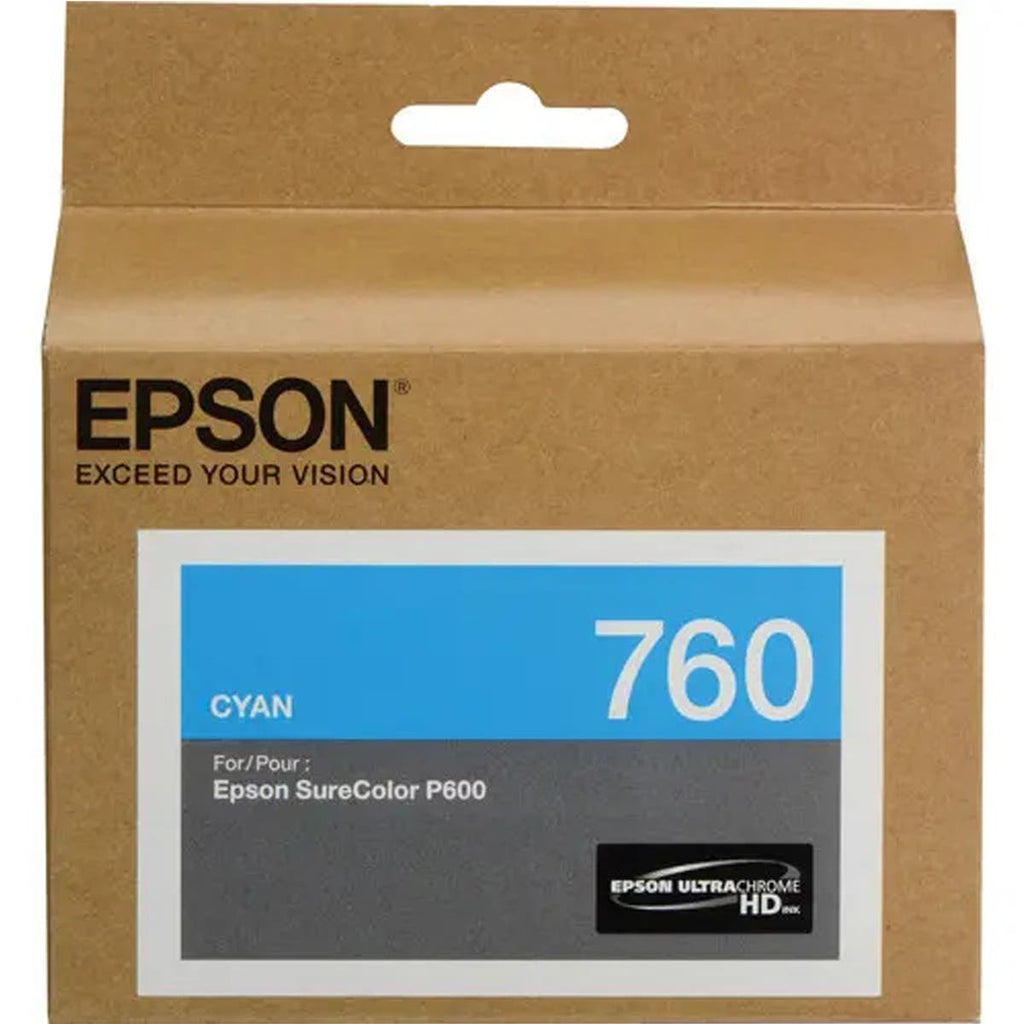 Epson T7602 UltraChrome HD Cyan Ink Cartridge (26ml)