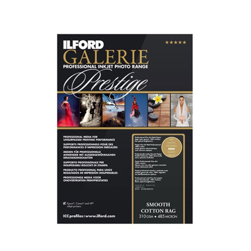 Ilford Galerie Smooth Cotton Rag 310GSM A4 (25 Sheets)