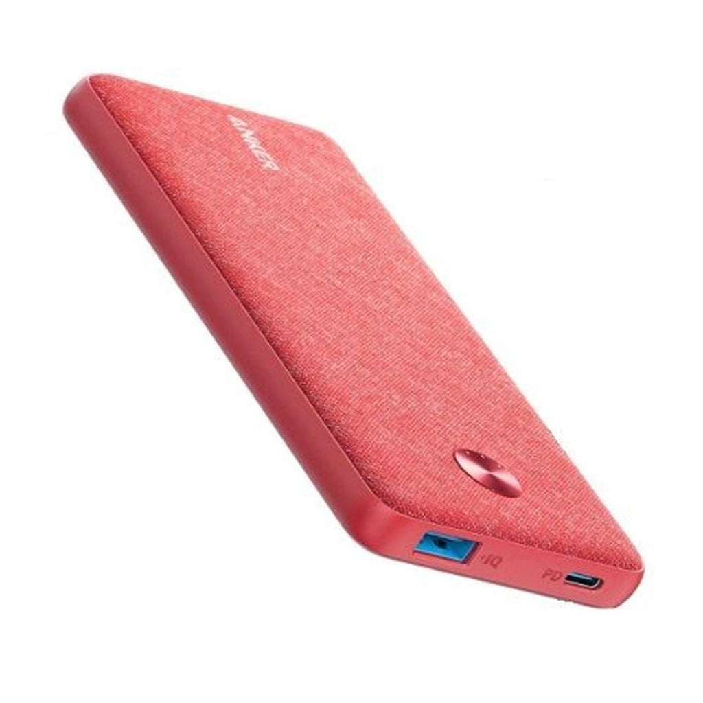 Anker PowerCore Essential 20000 PD Fabric Dual 18W Output, 20000mAh (Pink)