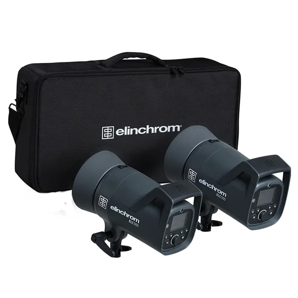 Elinchrom ELC 500/500 Studio Flash Set Inc Bag