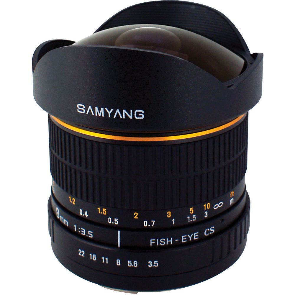 Samyang 8mm f/3.5 UMC II Fisheye Lens for Nikon F-Mount