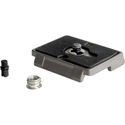 Manfrotto 200PL Quick Release Plate with 1/4 inch-20 Screw & 3/8 inch Bushing Adapter