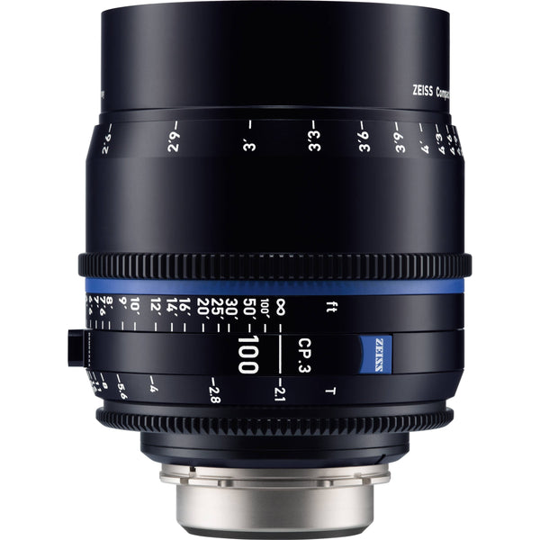 ZEISS CP.3 100mm T2.1 Compact Prime Lens (Canon EF Mount, Feet)