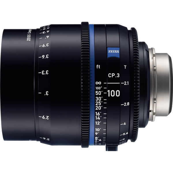 ZEISS CP.3 100mm T2.1 Compact Prime Lens (Canon EF Mount, Feet)