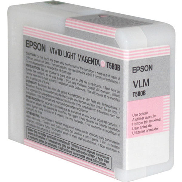 Epson T580B UltraChrome K3 Vivid Light Magenta Ink Cartridge (80ml)
