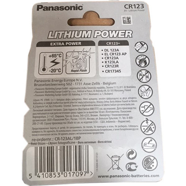 Panasonic CR-123 3V Lithium Battery