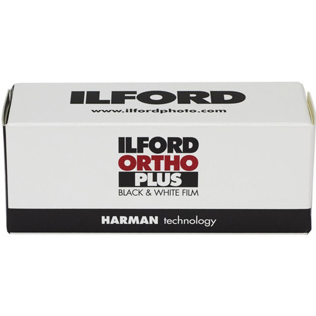 Ilford Ortho Plus (Black) and White Negative Film (120 Roll Film)