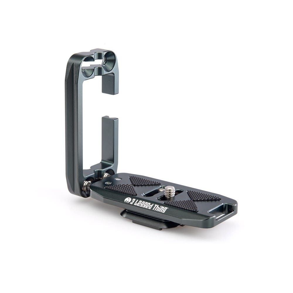 3 Legged Thing Ellie-G Universal L-Bracket with Peak Design Capture-Compatible Base (Metallic Slate Grey)