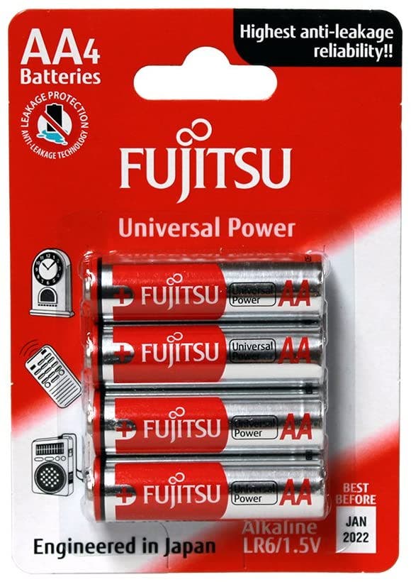 Fujitsu AA 20 Packs Alkaline Batteries  