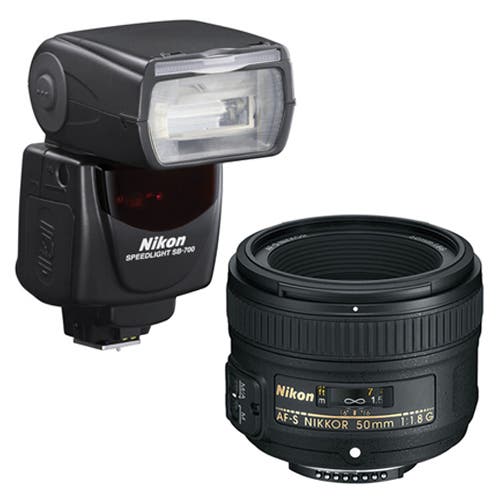 Nikon Portrait Kit with AF-S 50mm f/1.8G Lens & SB-700 Flash Kit