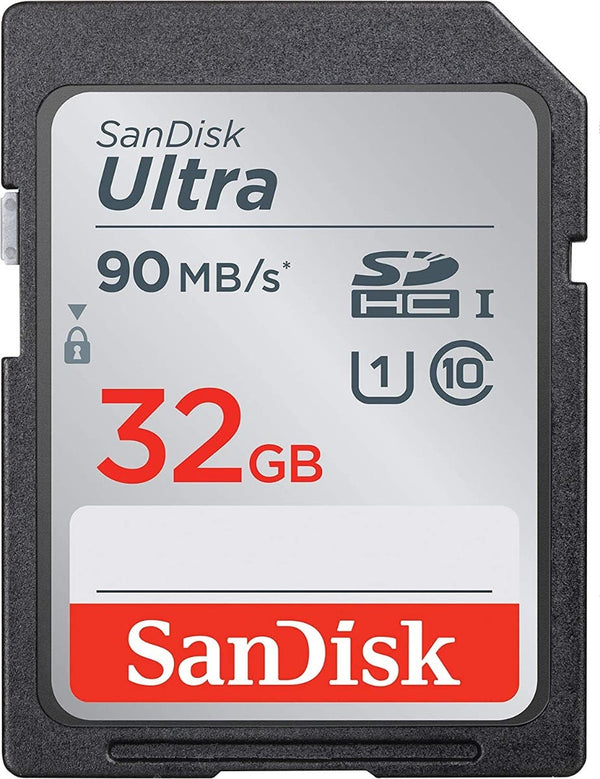 SanDisk Ultra SDHC, SDUNC 32GB C10, UHS-I, 90MB/s R Memory Card
