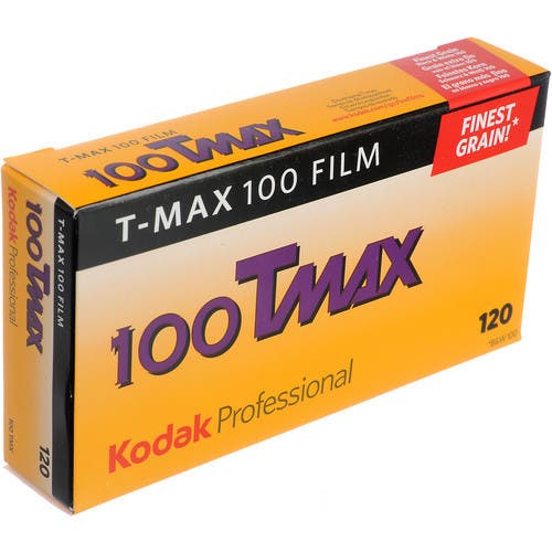 Kodak Professional T-Max 100 Black & White Negative Film (120 Roll Film, 5 Pack)
