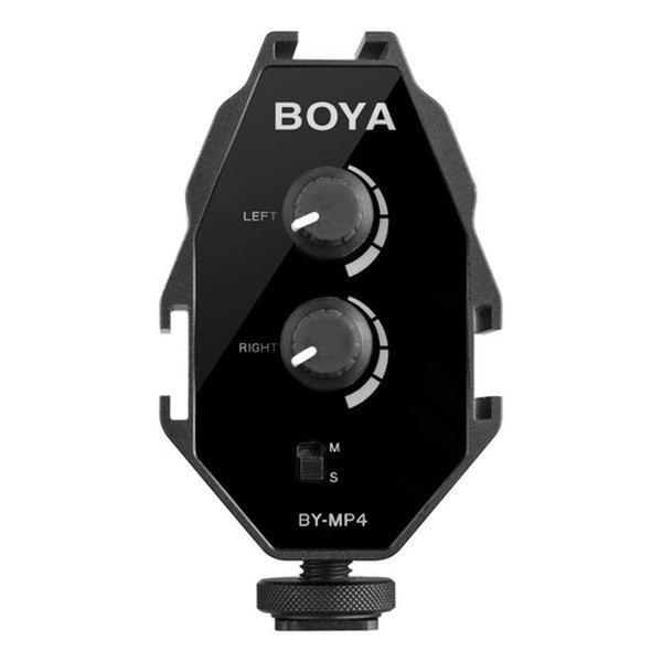 BOYA BY-MP4 2-Channel Audio Adapter for Smartphone, DSLR & Camcorder