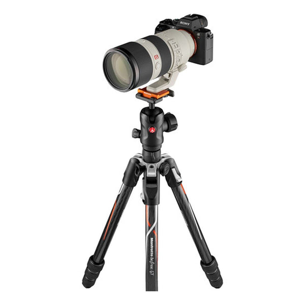 Manfrotto Befree GT Travel Carbon Fiber Tripod with 496 Ball Head for Sony a Series Cameras (Black) (MKBFRTC4GTA-BH)