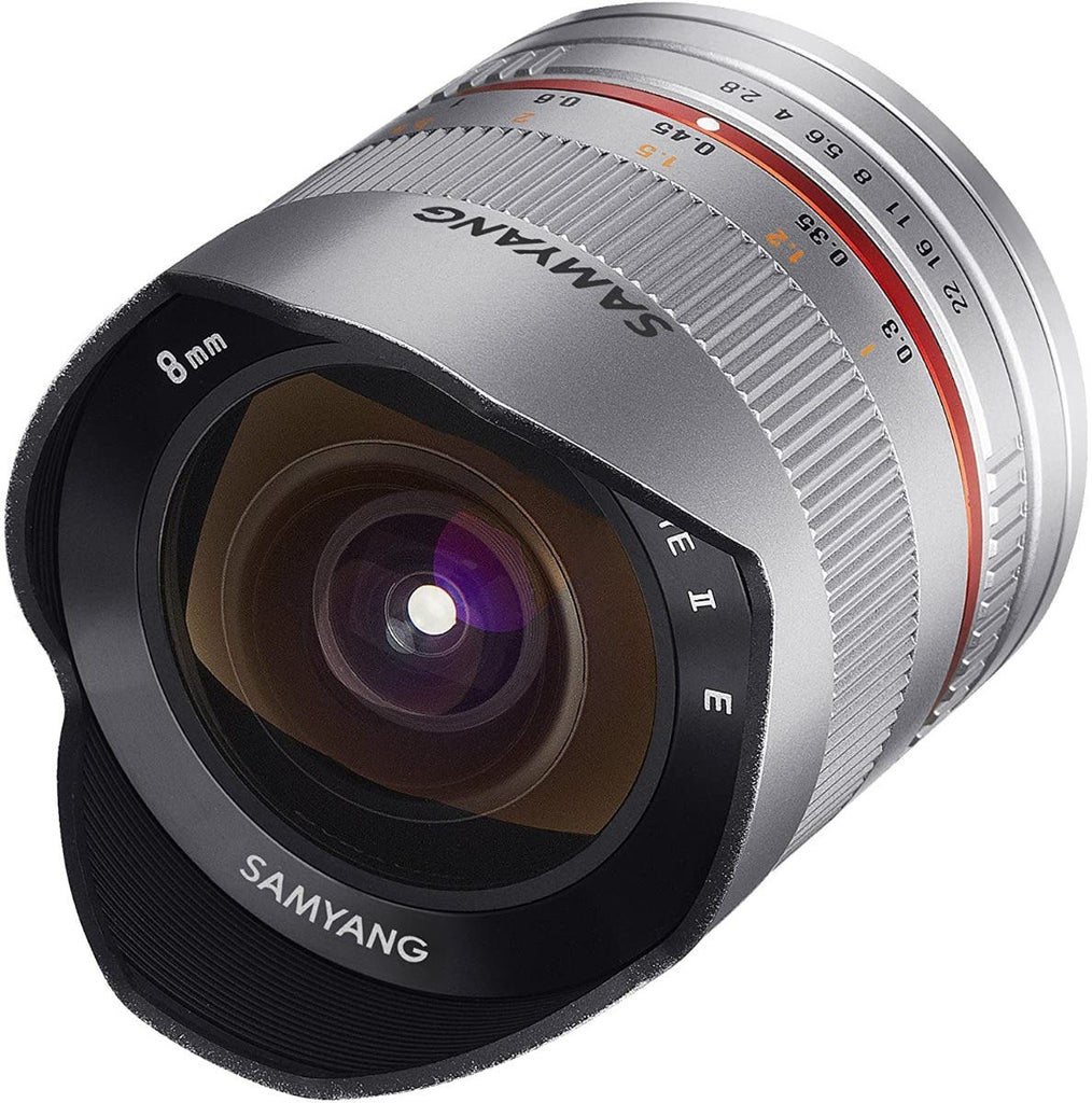 Samyang 8mm f/2.8 Fisheye II Lens for Sony E Mount (Silver)