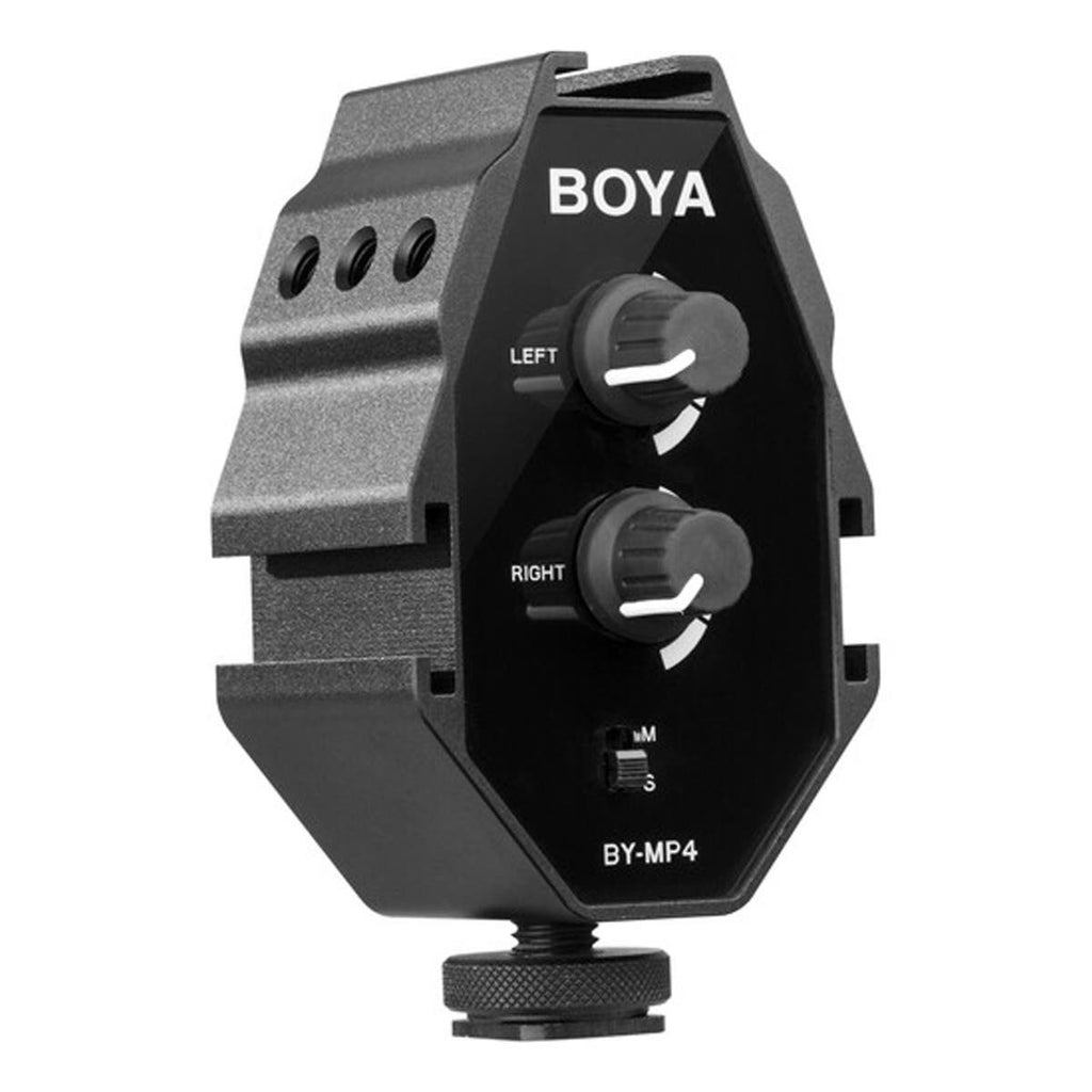 BOYA BY-MP4 2-Channel Audio Adapter for Smartphone, DSLR & Camcorder