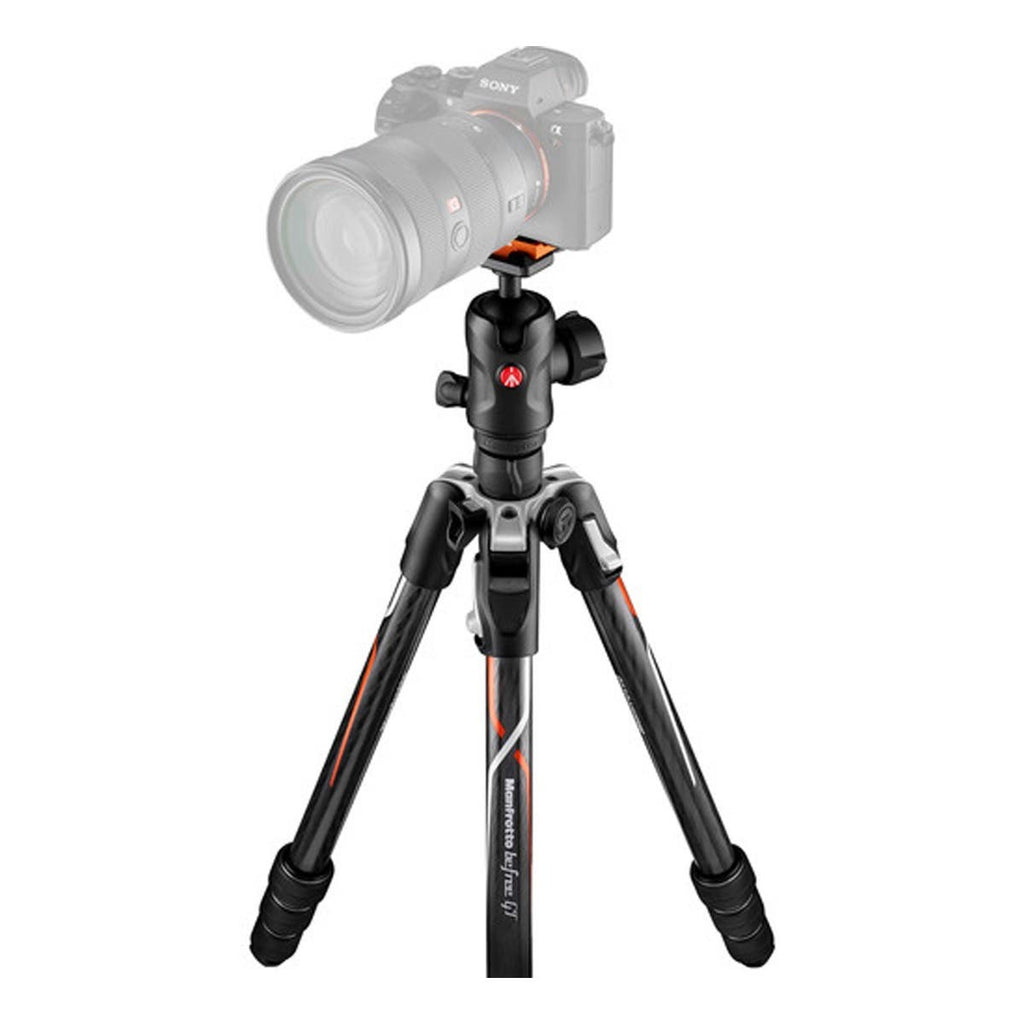 Manfrotto Befree GT Travel Carbon Fiber Tripod with 496 Ball Head for Sony a Series Cameras (Black) (MKBFRTC4GTA-BH)