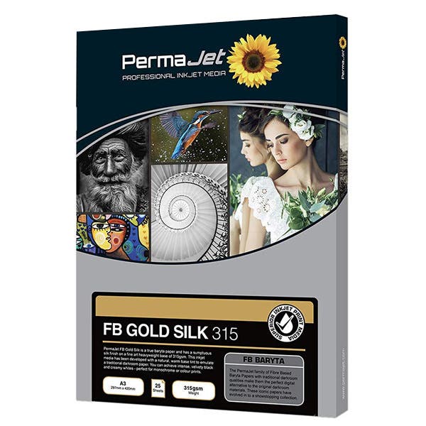 PermaJet FB Gold Silk 315GSM Paper A2 (25-Sheet)