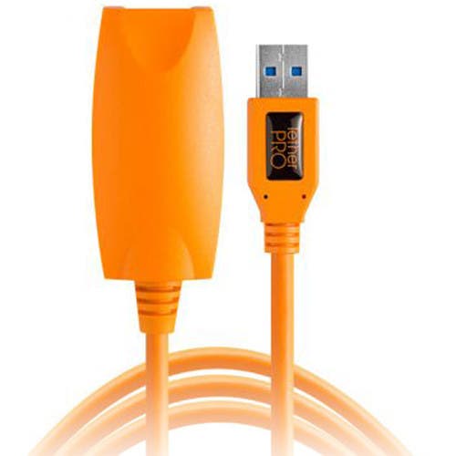 Tether Tools TetherPro USB 3.0 Active Extension Cable (Hi-Visibility Orange, 16ft)