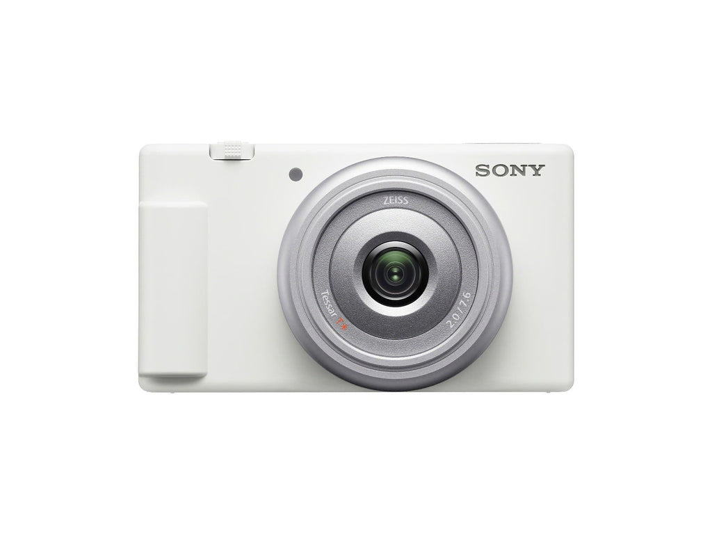 Sony ZV1F Vlogging Camera 20mm Lens and Directional Mic (White) (Available January 2023)