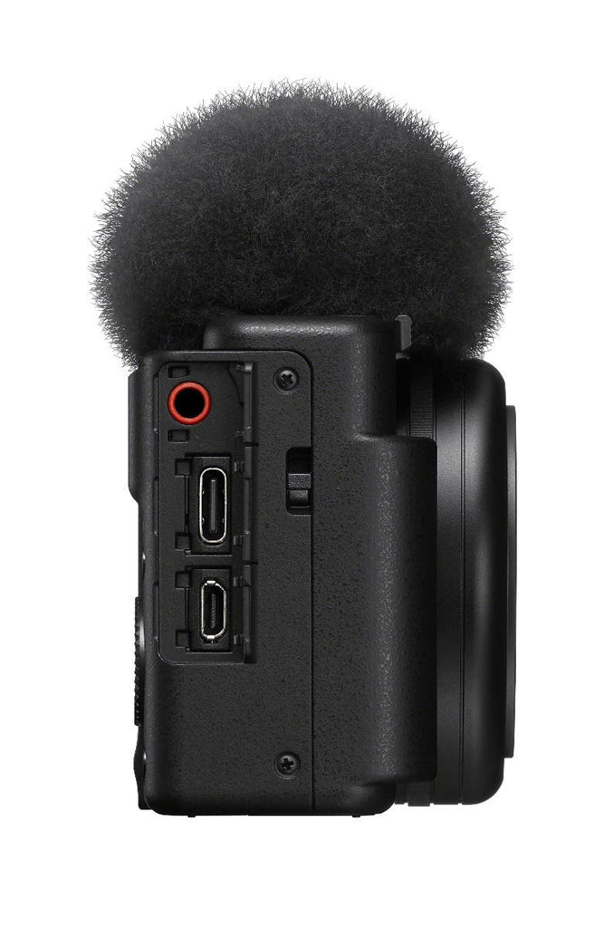 Sony ZV1F Vlogging Camera 20mm Lens and Directional Mic (Black