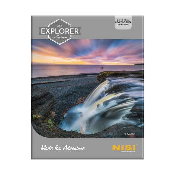NiSi Explorer Collection 100x150mm Nano IR Reverse Graduated Neutral Density Filter Î“Ã‡Ã´ GND8 (0.9) Î“Ã‡Ã´ 3 Stop