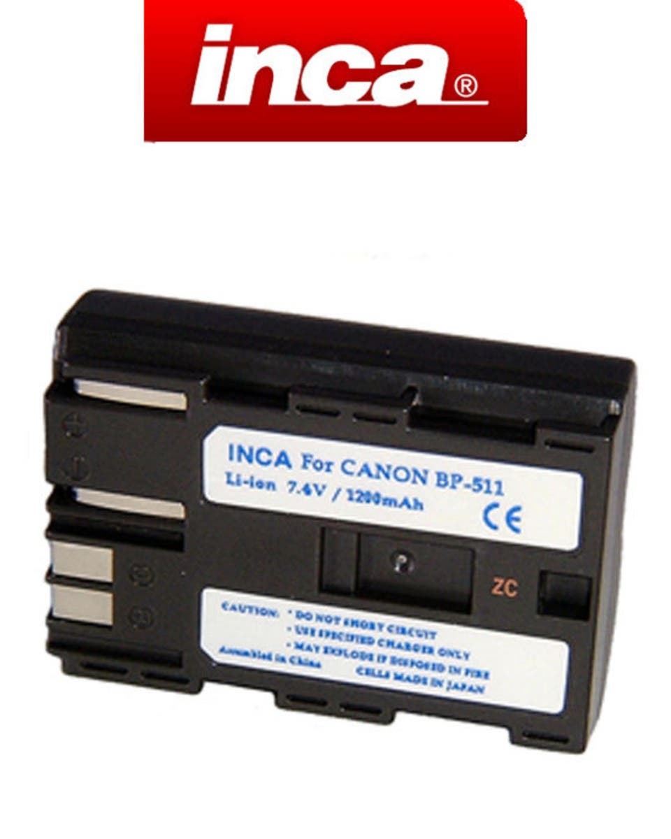 Inca BP-511A 7.4V 1800mAh Battery Canon – Camera Electronic